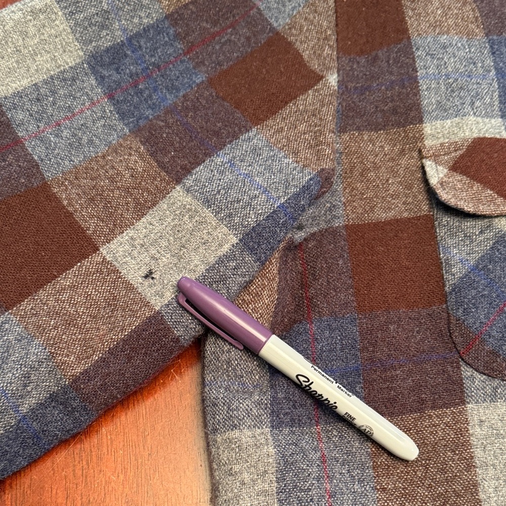 Shelter Bay by Arrow Wool Plaid lined Shacket Flannel Mens XL - Picture 3 of 9